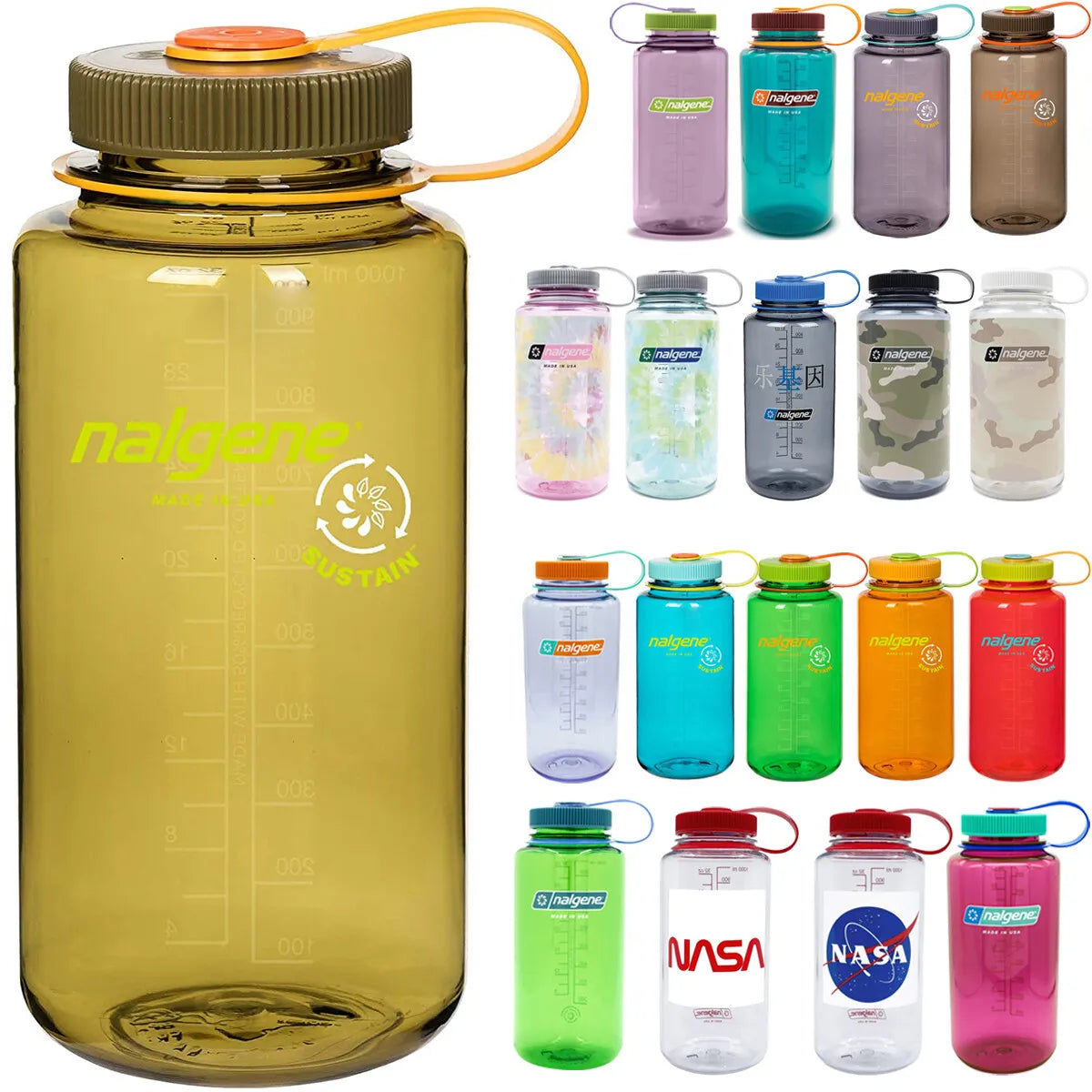 32oz / 1L Wide Mouth Water Bottle