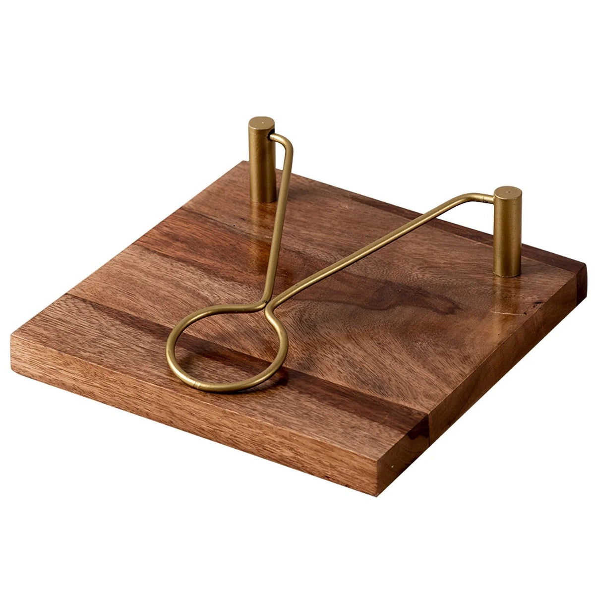 The Inseparables Napkin Holder Teak Wood with Metal Handle