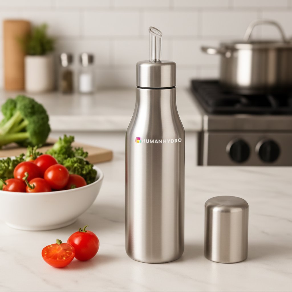 Stainless Steel Oil Dispenser - 600 ml