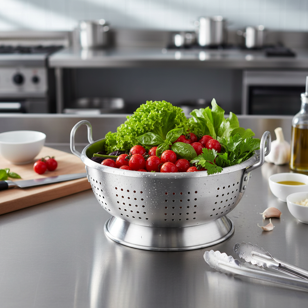 Heavy Duty Aluminium Colander with Handle 15.1L