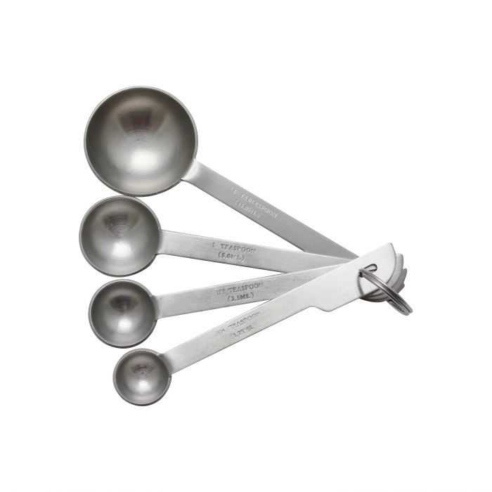 4-Piece Stainless Steel Measuring Spoon Set - Design C