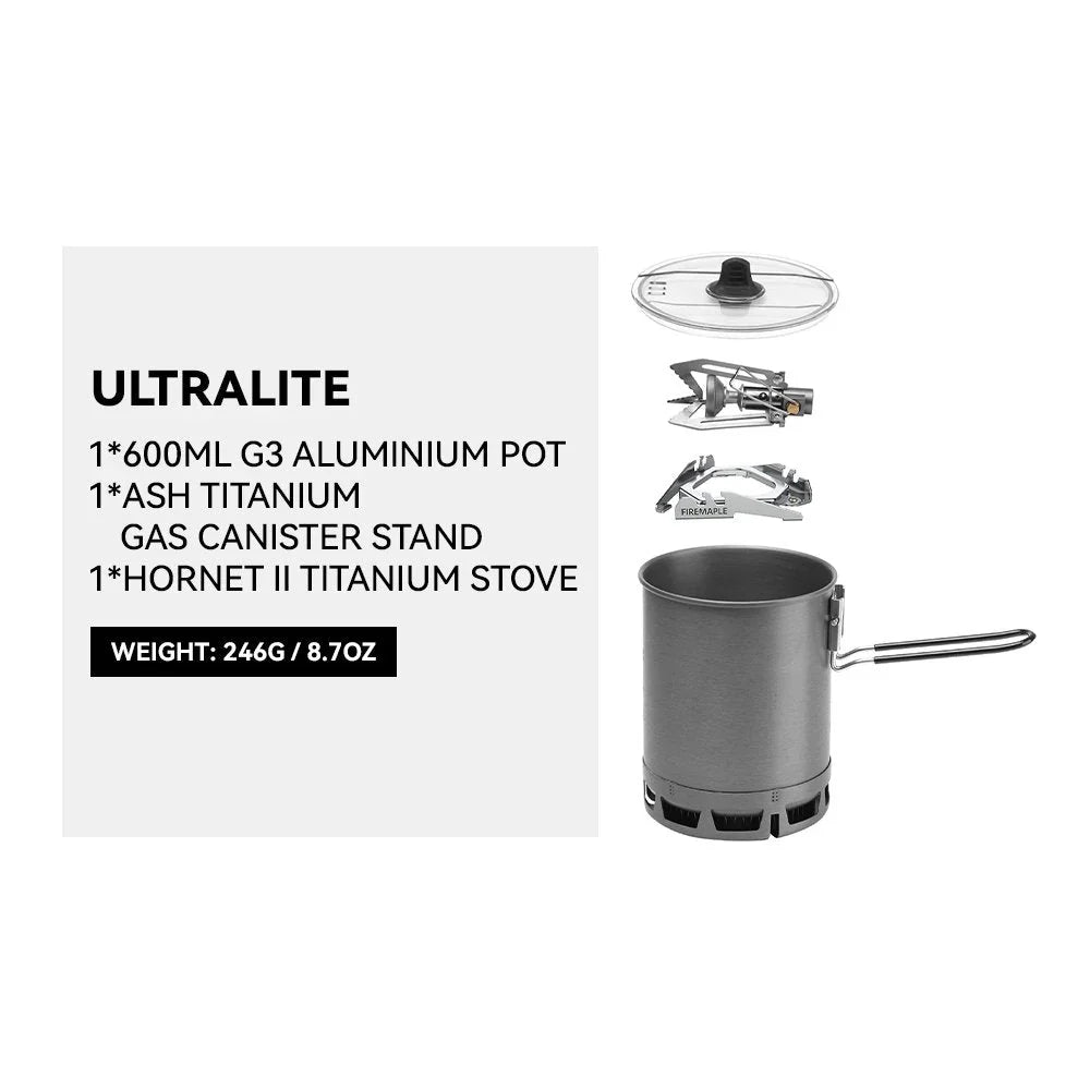 Cooking system with Stove with Hornet ii stove