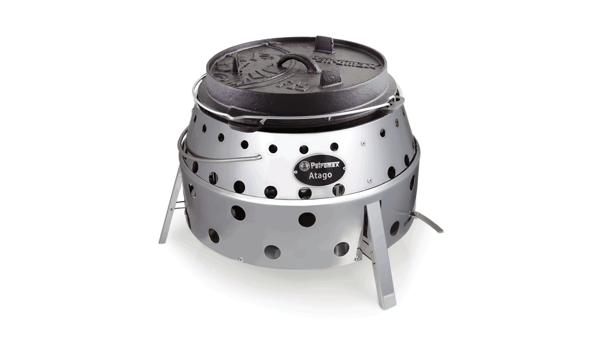Stainless Steel Folding Barbecue Grill and Firepit