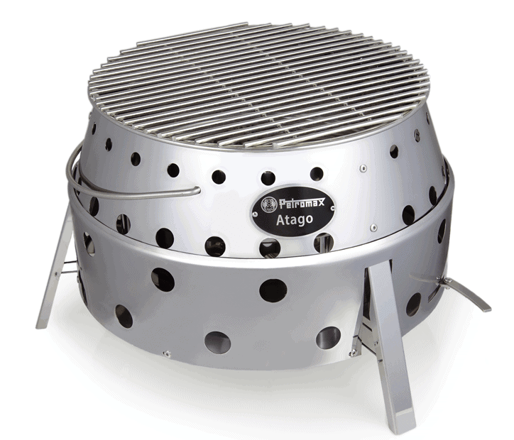 Stainless Steel Folding Barbecue Grill and Firepit