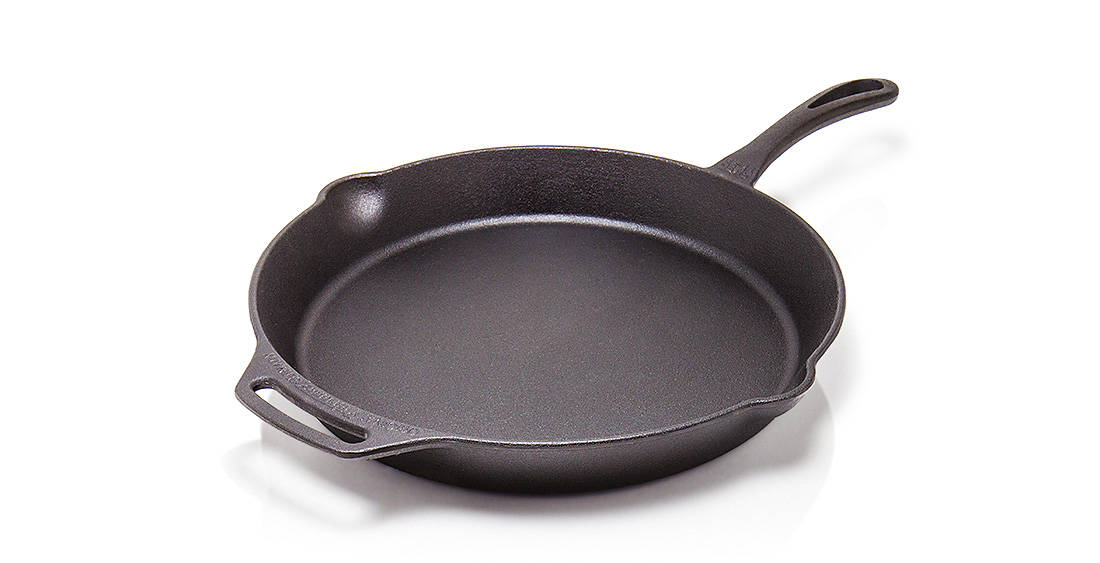 Cast Iron Fire Skillet with Single Handle