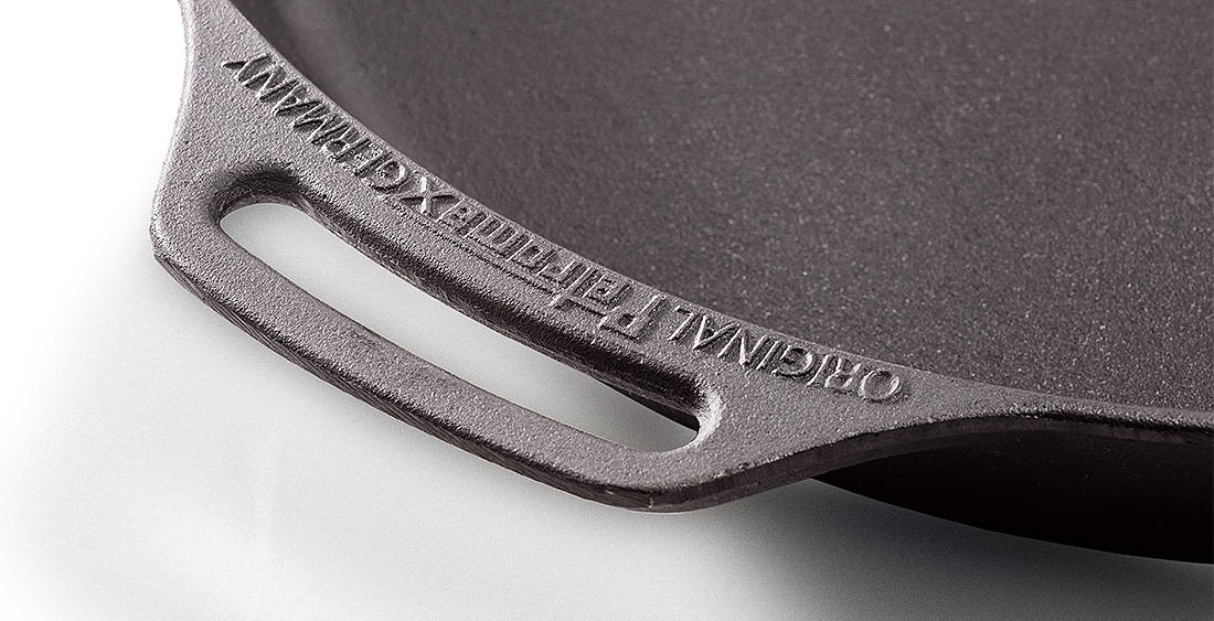 Cast Iron Fire Skillet with Single Handle