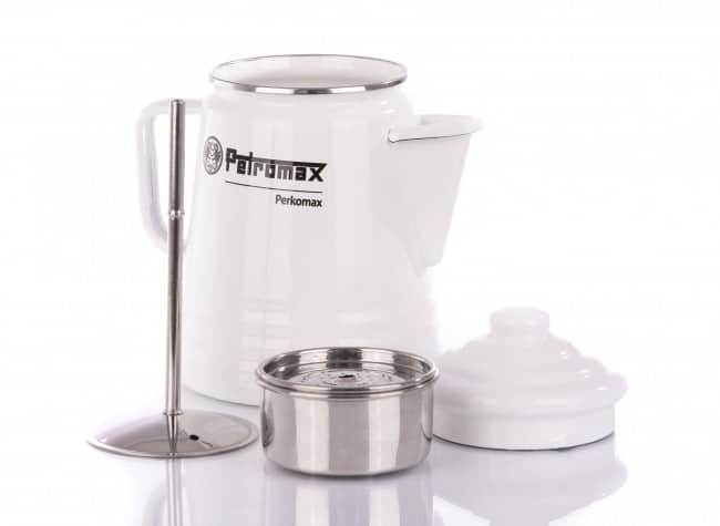 Enamel Tea and Coffee Percolator White