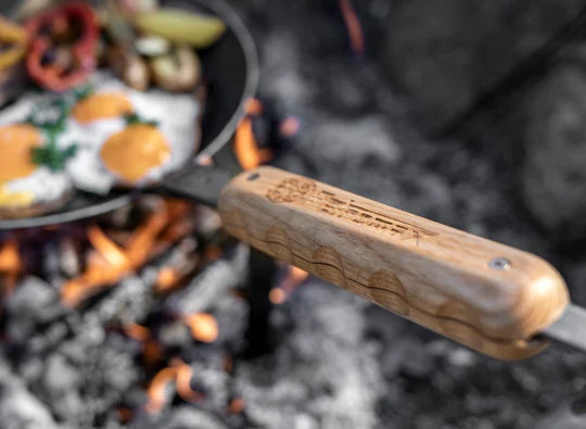 Wooden Handle for Wrought Iron Pans
