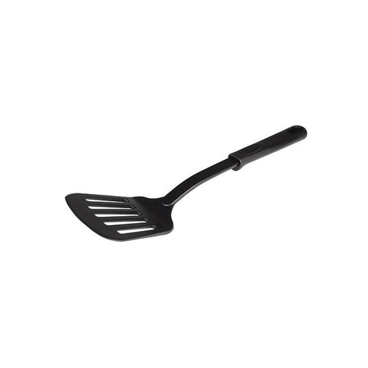 High-Heat Nylon Slotted Turner, 30.5 cm, Black - Design B