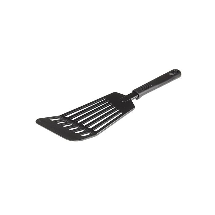High-Heat Nylon Slotted Spatula, 30.5 cm, Black