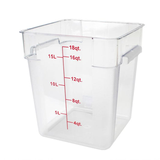 Polycarbonate Food Storage Clear Container 17L with Gradations