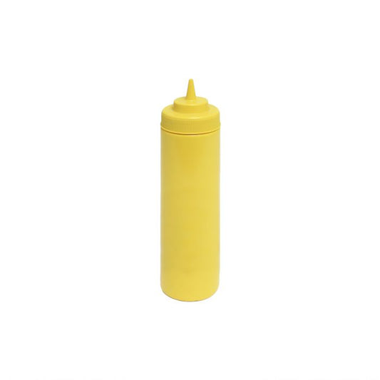 Yellow Wide Mouth Squeeze Bottle 24oz - 710ml - Pack of 6