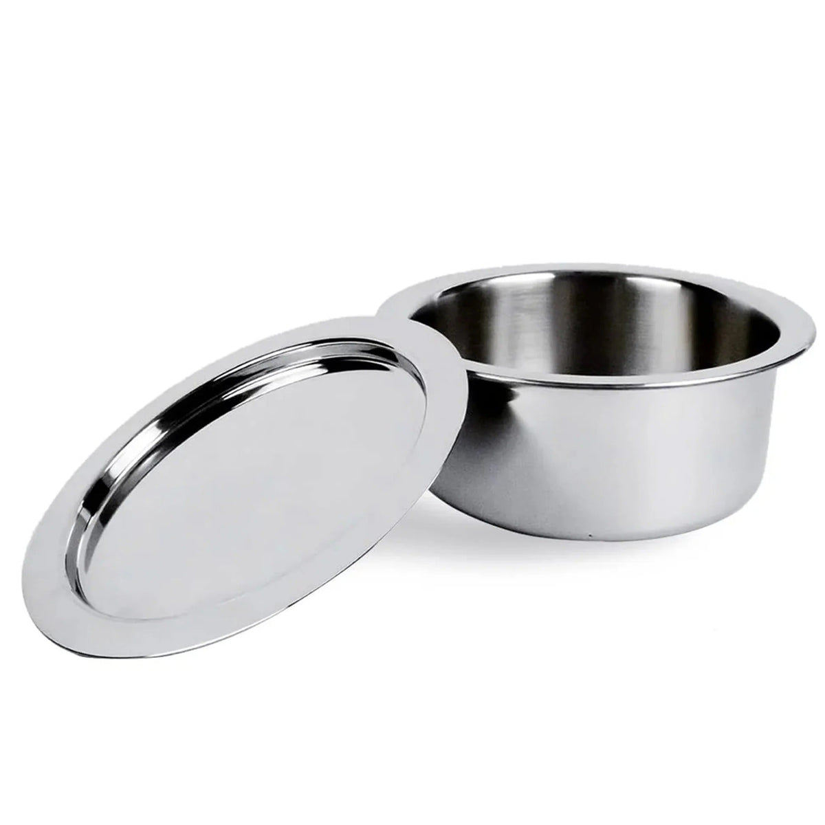 Triply Stainless Steel Tope Patila with Lid 3L 20 cm Handi Casserole Gas Induction
