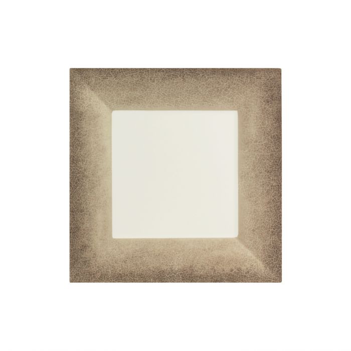 Square Melamine Plates 355mm (14") with Crackle Finished Border