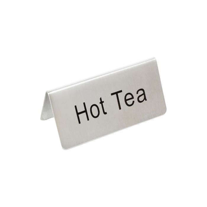 Stainless Steel Hot Tea Table Sign