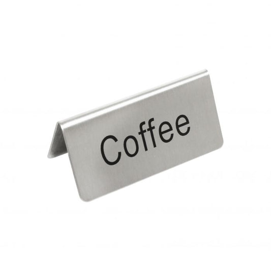 Stainless Steel Coffee Table Sign