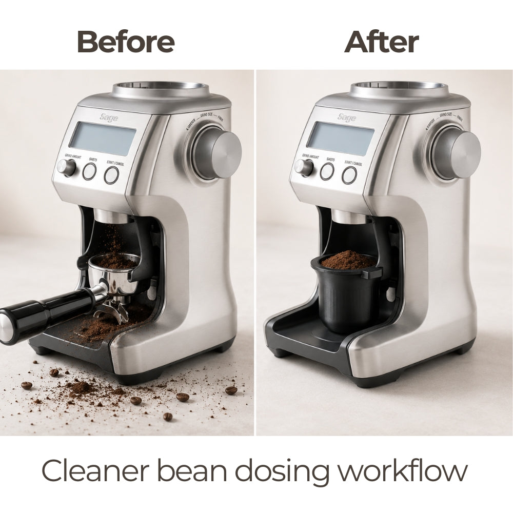54mm Sage/Breville Coffee Bean Dosing Cup with Grinder Activation Tab