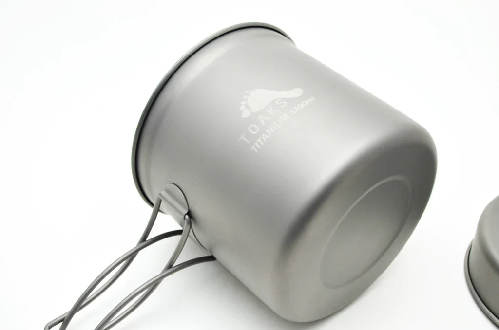 Titanium Pot with Pan 1100ml or 1300ml