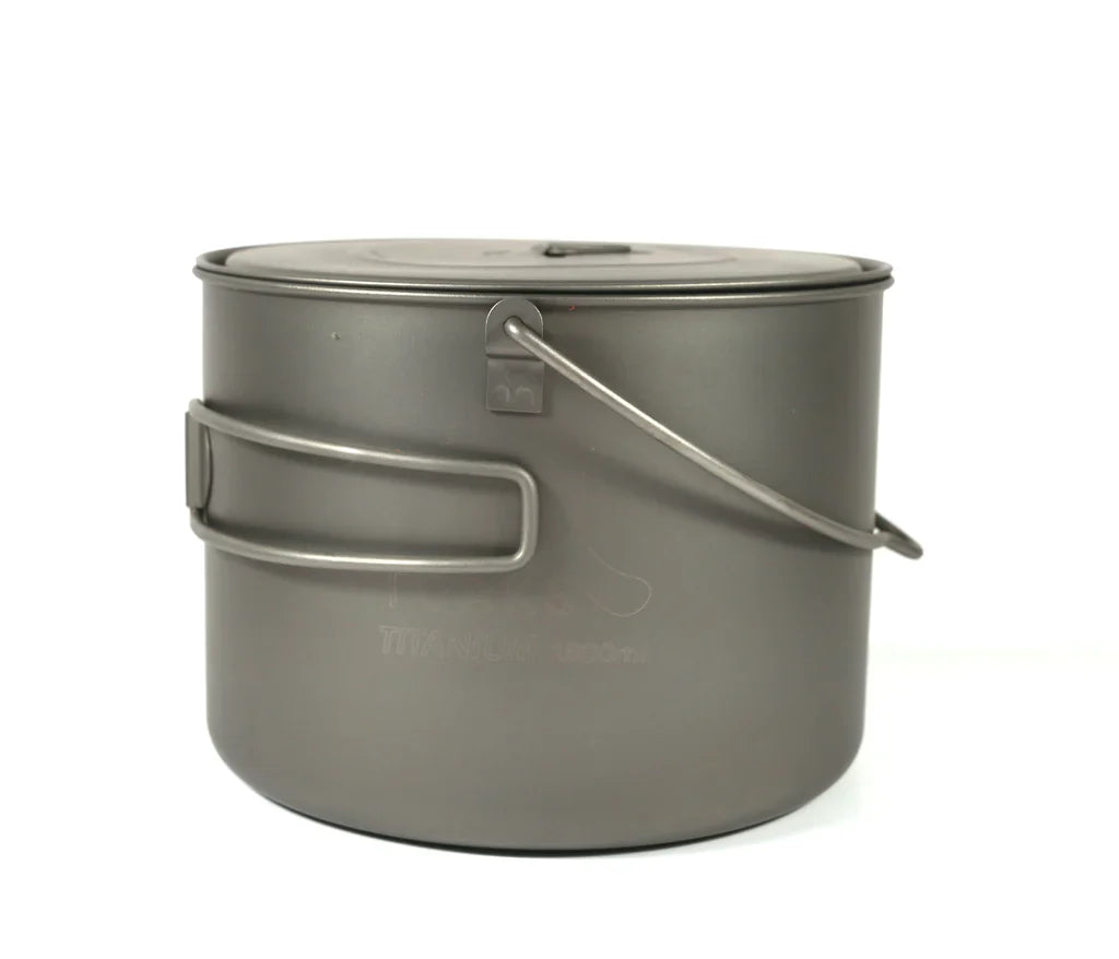 Titanium Pot with Bail Handle 1600ML