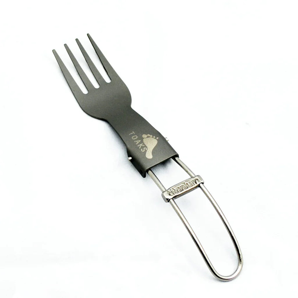 Folding Titanium Eating Cutlery Fork