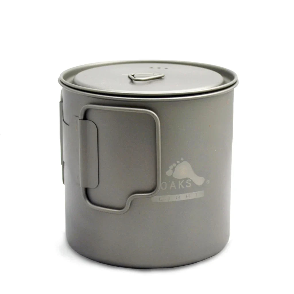 light Titanium Pots with Lid 550ml or 650ml