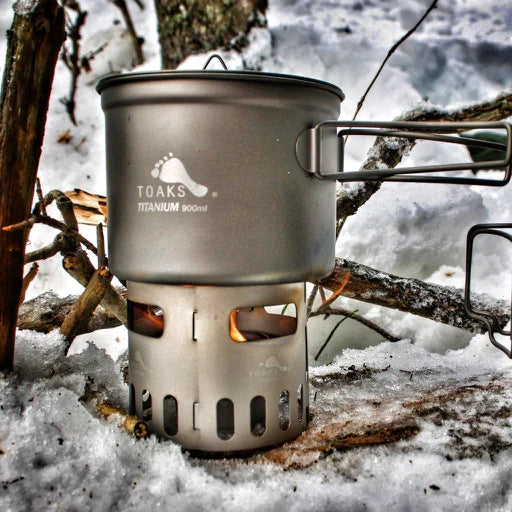 Titanium Lightweight Pot with Lid 750ml & 900ml