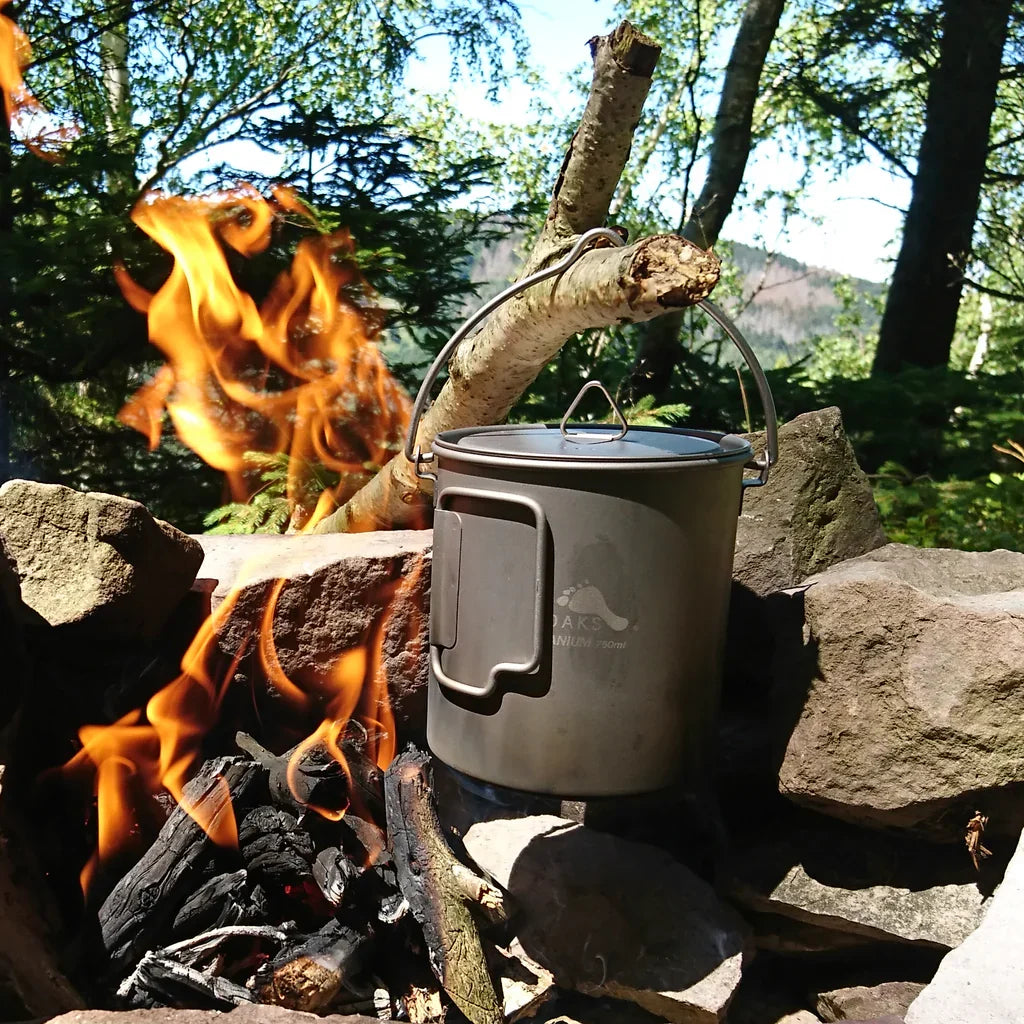 Titanium Pot with Bail Handle