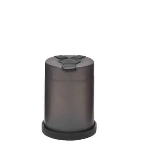 Plastic Food Storage Container Shaker for 3 different spices! 3 in 1 Black