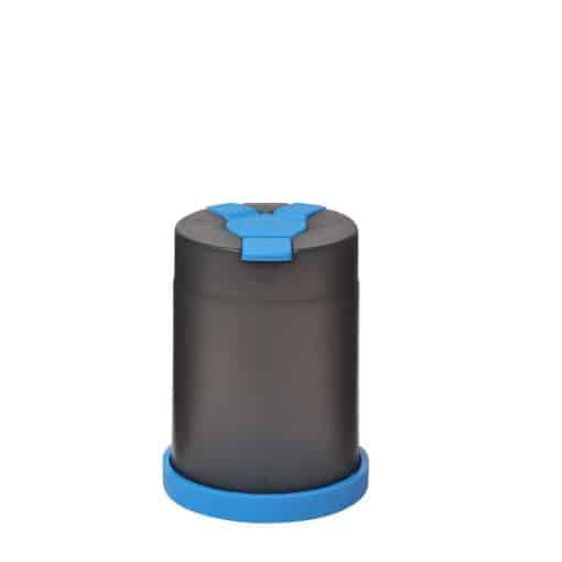 Plastic Food Storage Container Shaker for 3 different spices! 3 in 1 Light Blue